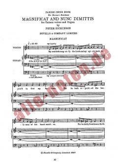 Magnificat And Nunc Dimittis von Peter Dickinson 