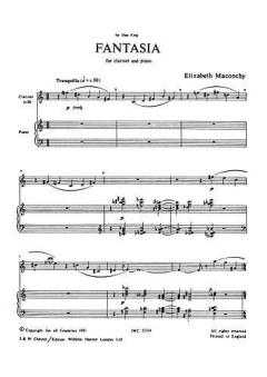 Fantasia For Clarinet And Piano von Elizabeth Maconchy 
