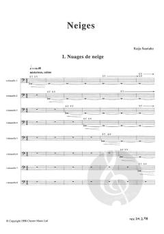 Neiges For Eight Cellos von Kaija Saariaho im Alle Noten Shop kaufen