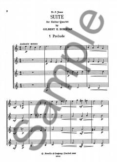 Suite For Guitar Quartet von Gilbert Biberian 