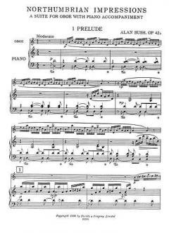 Northumbrian Impressions For Oboe And Piano von Alan Bush im Alle Noten Shop kaufen