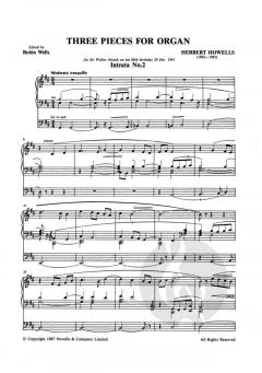 3 Pieces for Organ von Herbert Howells 
