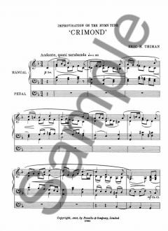 Improvisation on Crimond for Organ von Eric Thiman 
