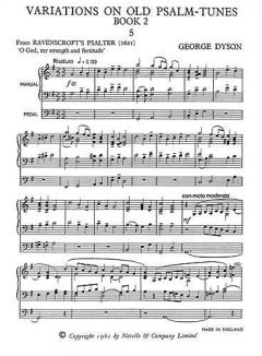 Variations on Old Psalm Tunes for Organ Book 2 von George Dyson 