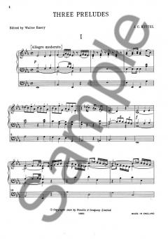 3 Preludes for Organ von Johann Christian Kittel 