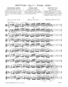 Viola Studies: School Of Technique Parts 3 And 4 von Otakar Ševčík im Alle Noten Shop kaufen