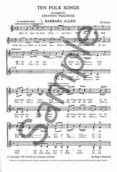 Ten Folk Songs Arranged By Jonathan Willcocks 