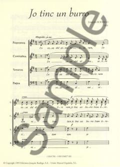 Rodrigo: Yo Tinc Un Burro Para Coro (Joaquin Rodrigo) 