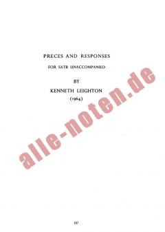 Preces And Responses von Kenneth Leighton 
