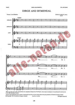 Dirge And Hymeneal von Gustav Holst 