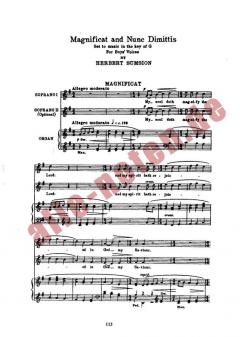 Magnificat & Nunc Dimittis von Herbert Sumsion 