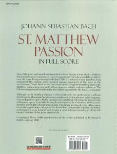 St. Matthew Passion von Johann Sebastian Bach 