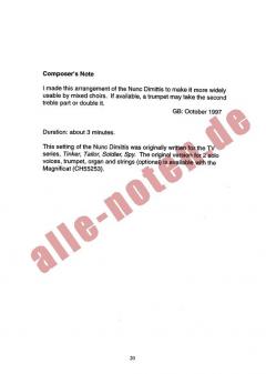 Nunc Dimittis (Geoffrey Burgon) 