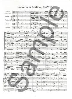 The Three Violin Concerti von Johann Sebastian Bach 