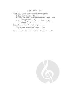 Eugene Onegin (Pjotr Iljitsch Tschaikowski) 