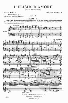 L'elisir d'amore von Gaetano Donizetti 