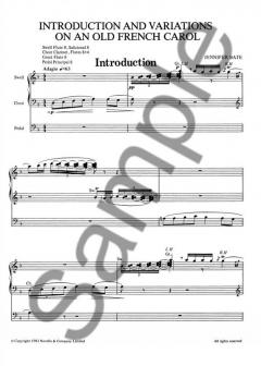 Introduction and Variations on An Old French Carol von Jennifer Bate 