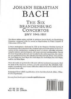 The Six Brandenburg Concertos BWV 1046-1051 von Johann Sebastian Bach 