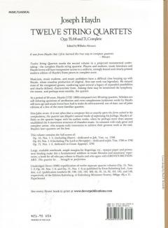 Twelve String Quartets von Joseph Haydn 