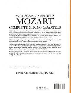 Complete String Quartets von Wolfgang Amadeus Mozart 