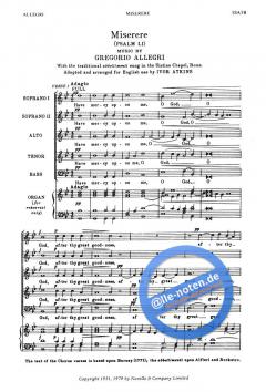 Miserere von Gregorio Allegri 