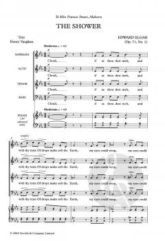 Five Unaccompanied Part Songs Op. 71, 72, 73 von Edward Elgar 