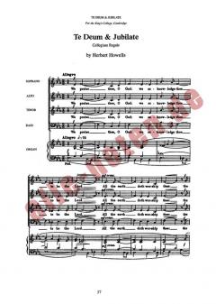 Te Deum And Jubilate von Herbert Howells 