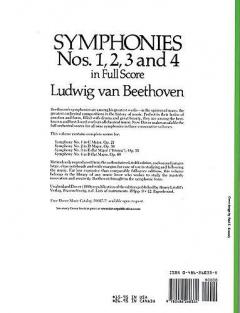 Symphonies Nos. 1, 2, 3 and 4 von Ludwig van Beethoven 