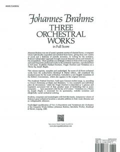 Three Orchestral Works von Johannes Brahms 