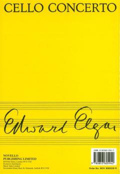Cello Concerto Miniature Score von Edward Elgar 
