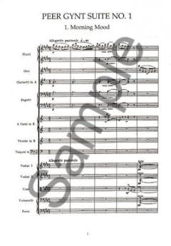Peer Gynt Suites 1 and 2 in Full Score 