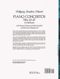 Piano Concertos Nos. 23-27 von Wolfgang Amadeus Mozart 