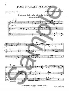 4 Chorale Preludes for Organ von Johann Christoph Oley 