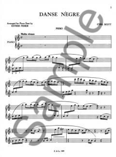 Dance Negre Op. 58 No. 5 Piano Duet von Cyril Scott 