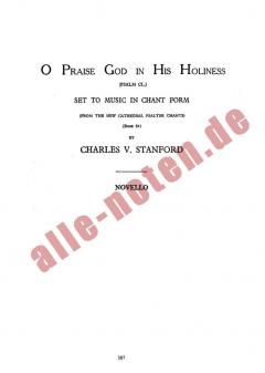 O Praise God In His Holiness von Charles Villiers Stanford 
