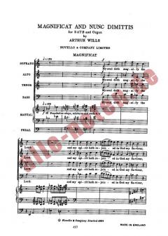 Magnificat & Nunc Dimittis von Arthur Wills 