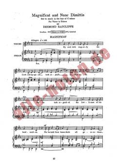 Magnificat And Nunc Dimittis In C Minor von Desmond Ratcliffe 
