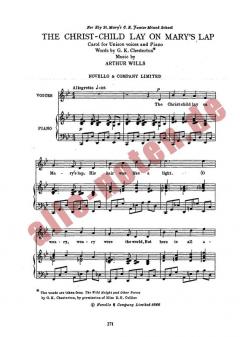 The Christ-Child Lay On Mary's Lap von Arthur Wills 