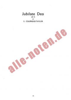 Jubilate Deo In F von Samuel Coleridge-Taylor 