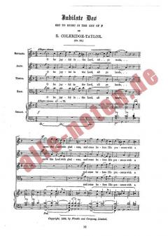 Jubilate Deo In F von Samuel Coleridge-Taylor 