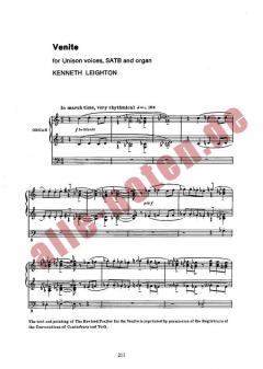 Venite von Kenneth Leighton 
