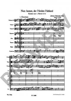 Kantate Nr. 61 (Adventus Christi) BWV 61 von Johann Sebastian Bach 