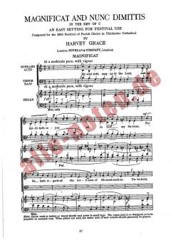 Magnificat And Nunc Dimittis In C von Harvey Grace 