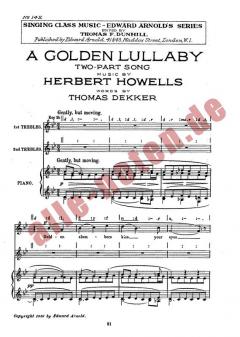 Golden Lullaby von Herbert Howells 
