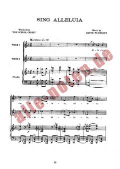 Sing Alleluia von David Fanshawe 