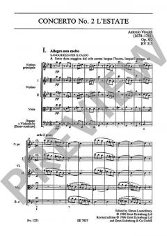 Die vier Jahreszeiten op. 8 Nr. 2 RV 315: Der Sommer (Antonio Vivaldi) 