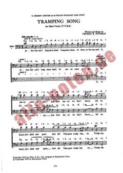 Tramping Song TTBB (Thomas Pitfield) 
