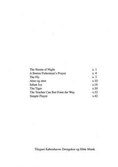 Mikkelborg Noone Of Night 2 Hp SATB (Palle Mikkelborg) 