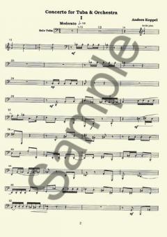 Concerto For Tuba Solo von Anders Koppel im Alle Noten Shop kaufen