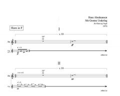 Abrahamsen Mit Gronne Underlag Score für Horn (Partitur)